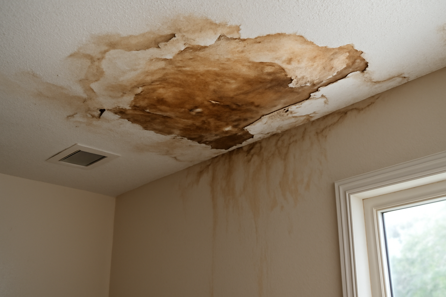 Ceiling Drywall Water Damage Restoration in Murphy, TX
