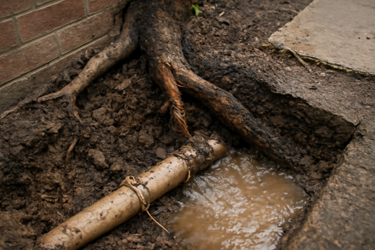 Tree Root Pipe Damage Water Removal